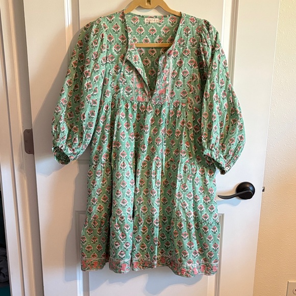 Marea block print dress, size Medium - Picture 1 of 4